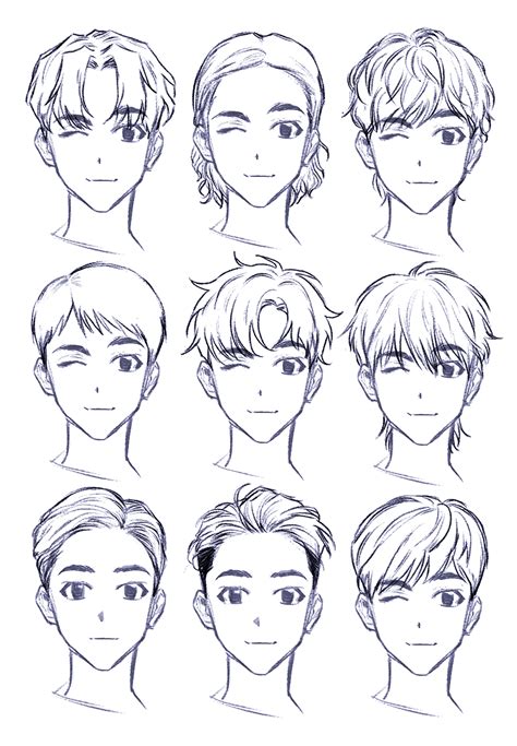 A Guide on How to Draw Anime Hair. . How to draw anime hair male